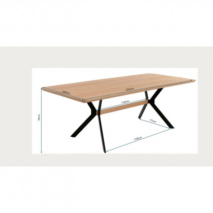 Eetaffel Midtown 220x100cm Kare Design