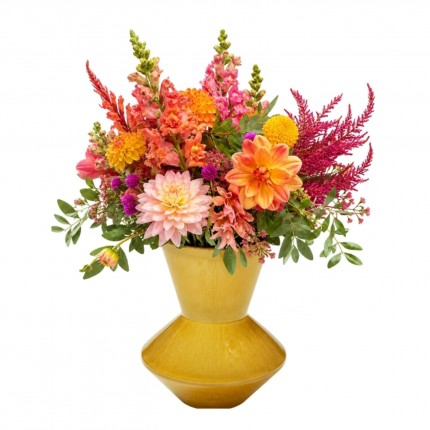 Vase Flashy yellow 20cm Kare Design