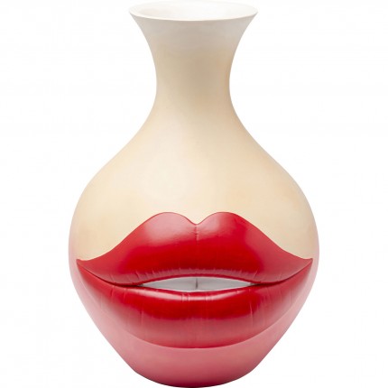 Vase red lips 50cm Kare Design