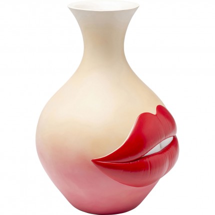 Vase red lips 50cm Kare Design