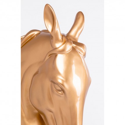 Woonaccessoires paardenhoofd XL 180cm goud Kare Design