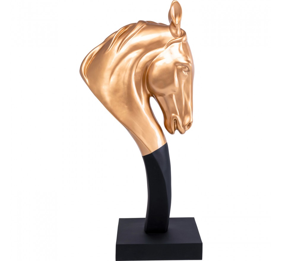 Woonaccessoires paardenhoofd XL 180cm goud Kare Design
