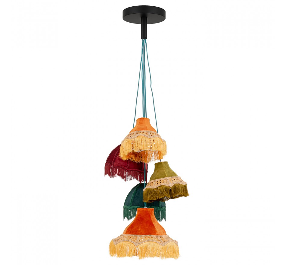 Hanglamp Saloon Fringes 5 Kare Design
