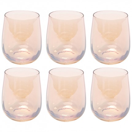 Water Glass Bina Mocca (6/set) Kare Design
