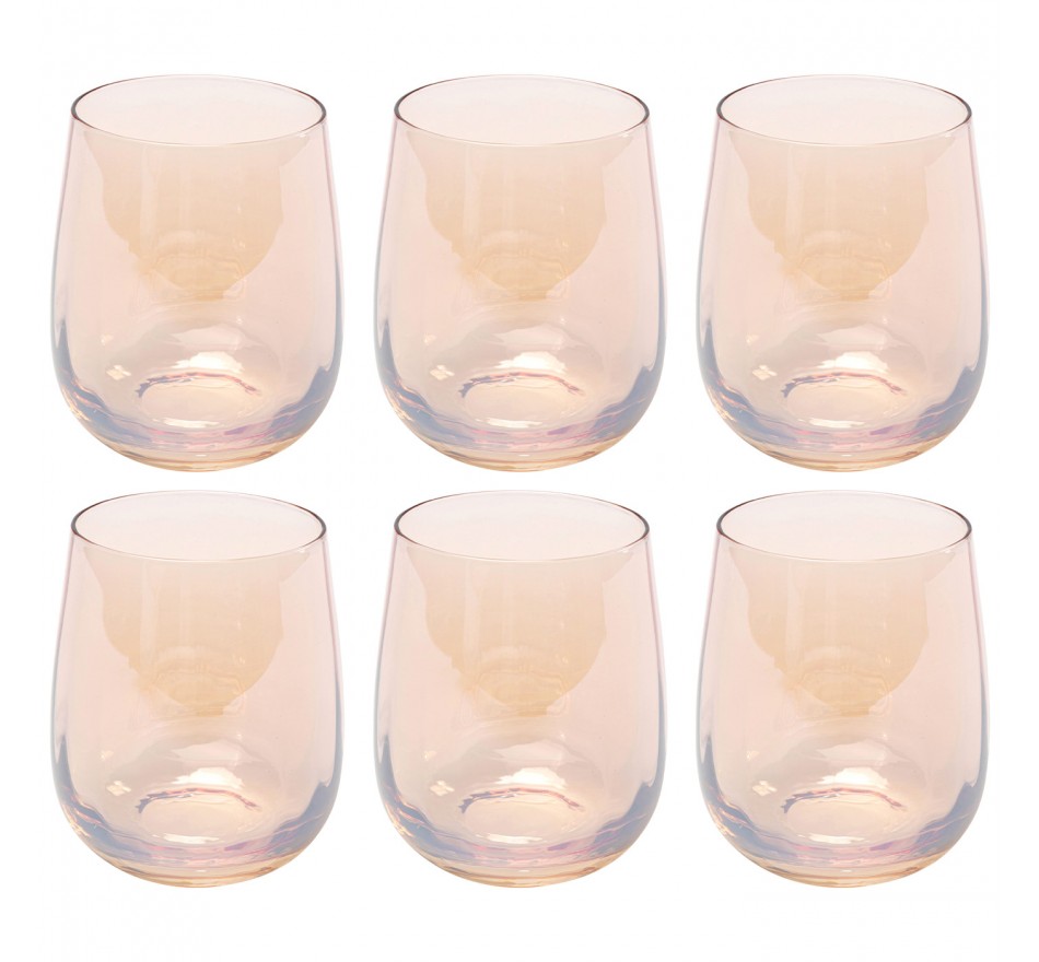 Water Glass Bina Mocca (6/set) Kare Design