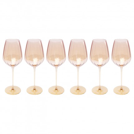 White Wine Glass Bina Mocca (6/set) Kare Design