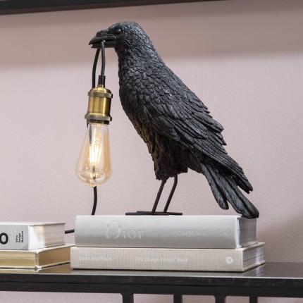 Table Lamp crow black Kare Design