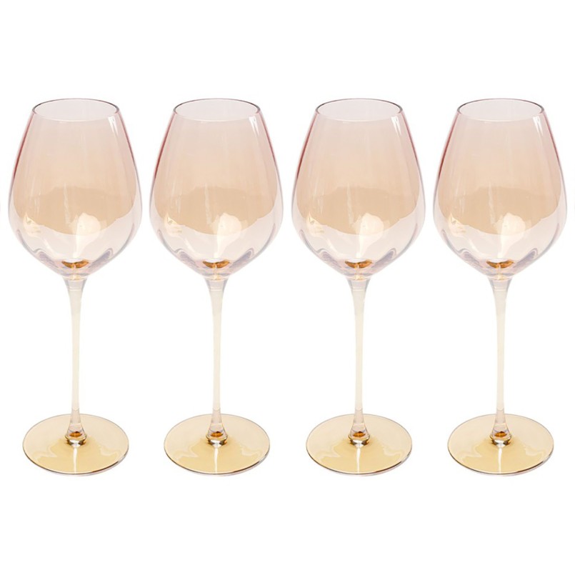 Wijnglazen rode Bina Mocca (6/set) Kare Design