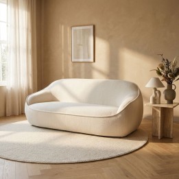 Sofa Lumi 2-Zits creme Kare Design