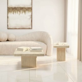 Side Table Travertino 50x50cm Kare Design