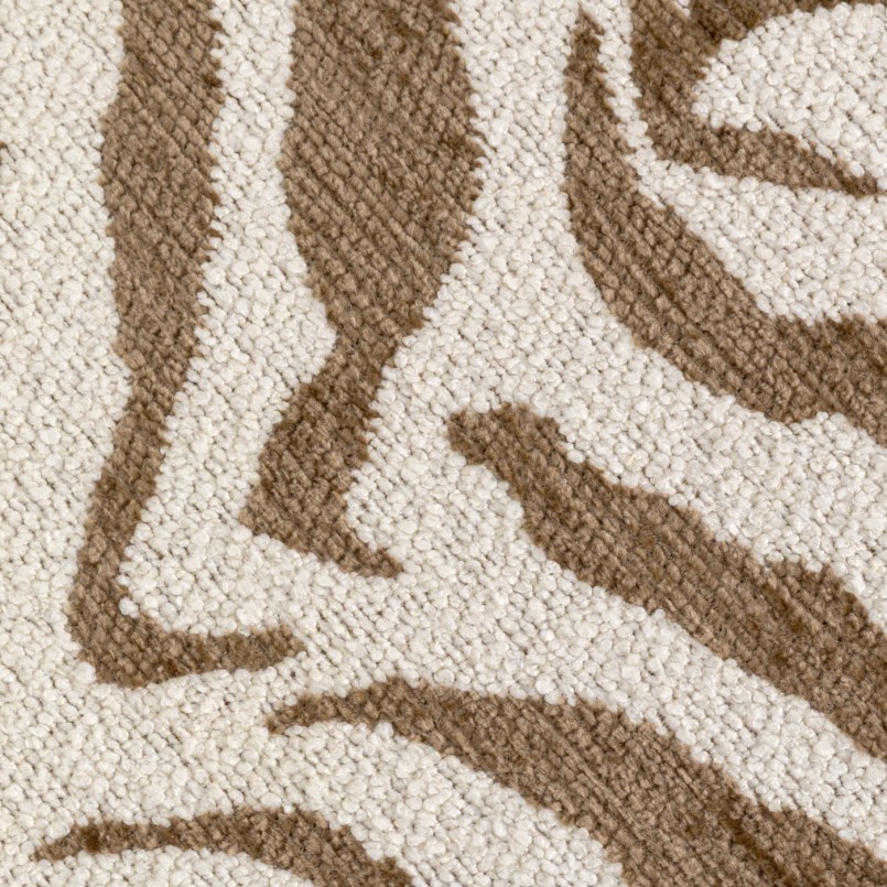 Draaikruk Pepino 45x45cm tijger bruin Kare Design