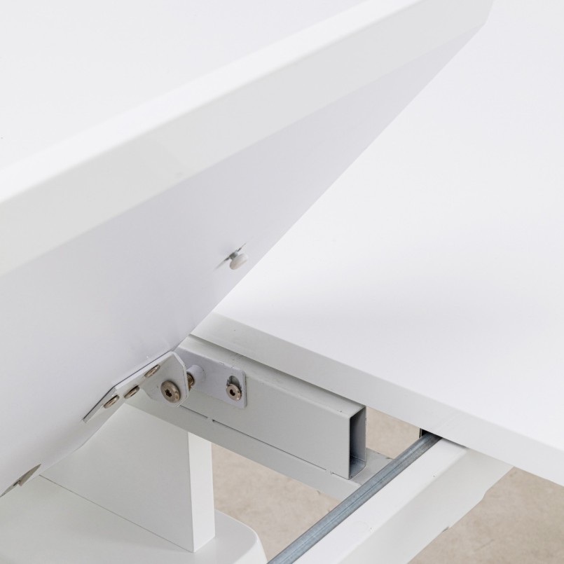 Witte rechthoekige uitschuifbare eettafel - Benvenuto - Kare Design