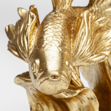 Woonaccessoires betta vissen 25cm goud Kare Design