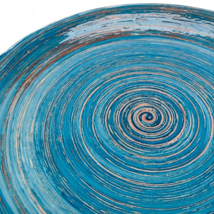 Plate Swirl Ø27cm blue (4/Set) Kare Design