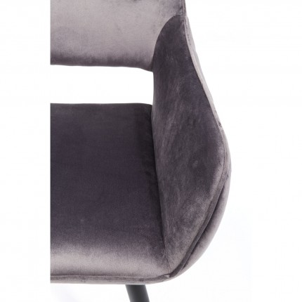 Set table and 4 chairs Francisco Glenn grey Kare Design