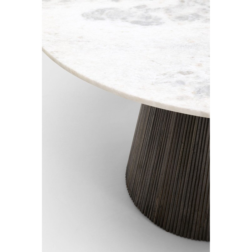 Set tafel en 4 stoelen Francisco Glenn grijs Kare Design