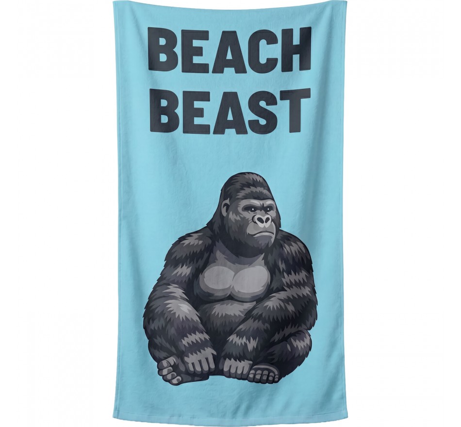 Strandhanddoek Beach Beast 90x170cm (2/Set) Kare Design