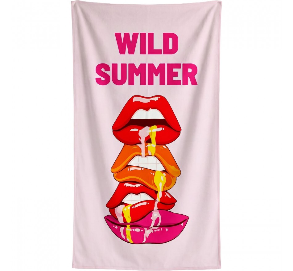 Beach Towel Wild Summer 90x170cm (2/Set) Kare Design
