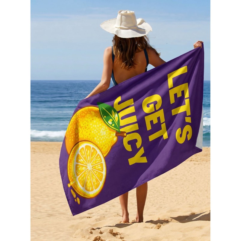 Beach Towel Let's Get Juicy 90x170cm (2/Set) Kare Design