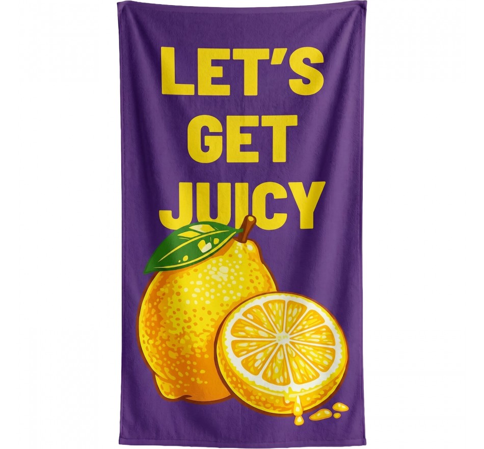 Beach Towel Let's Get Juicy 90x170cm (2/Set) Kare Design
