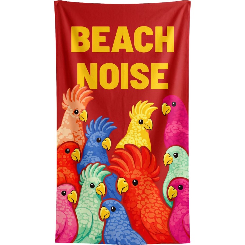 Strandhanddoek Beach Noise 90x170cm (2/Set) Kare Design