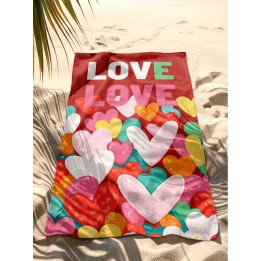 Beach Towel Love 90x170cm (2/Set) Kare Design