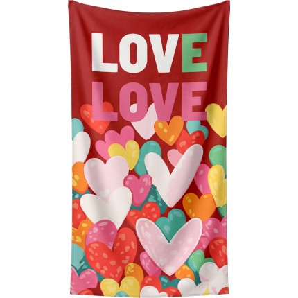 Beach Towel Love 90x170cm (2/Set) Kare Design