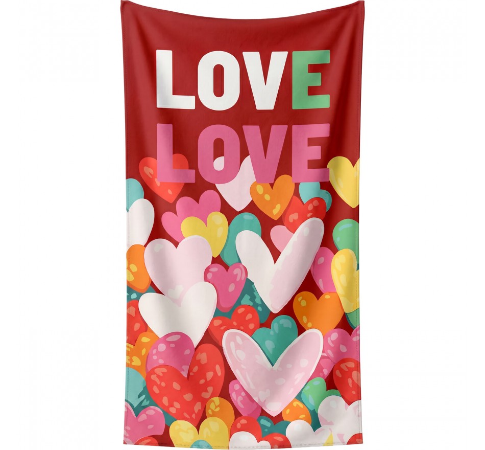 Beach Towel Love 90x170cm (2/Set) Kare Design