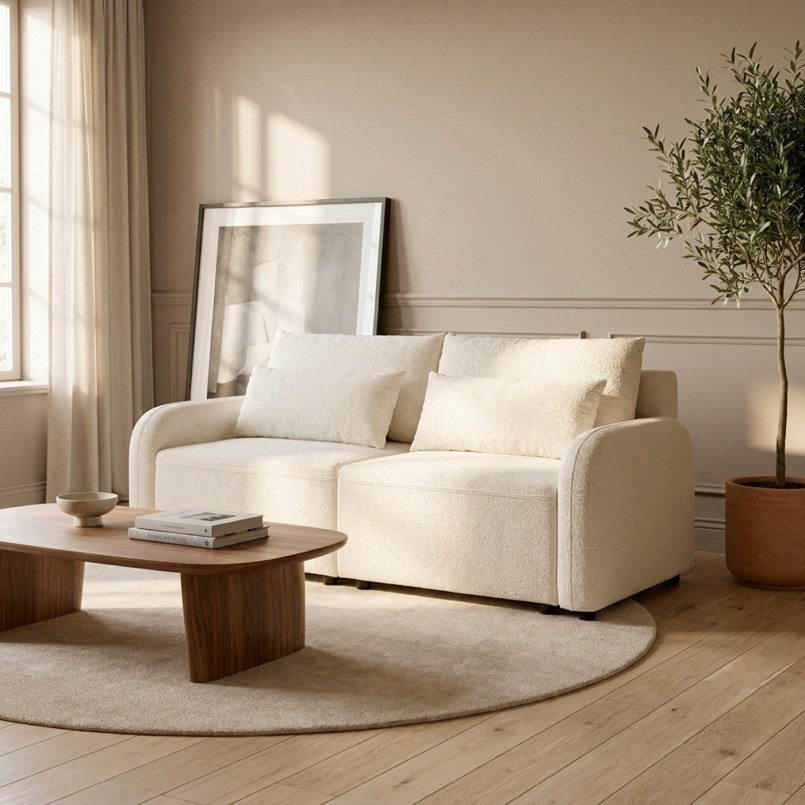 Carpet Boucara Ø250cm cream Kare Design