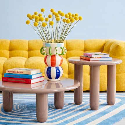 Sofa Salamanca 3-seater yellow Kare Design
