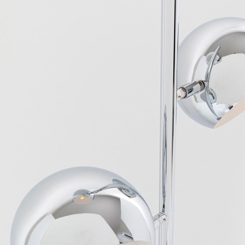 Moderne zilveren vloerlamp - Calotta Chroom - Kare Design