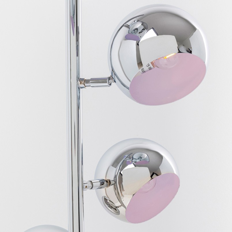 Moderne Zilveren Vloerlamp - Calotta - Kare Design