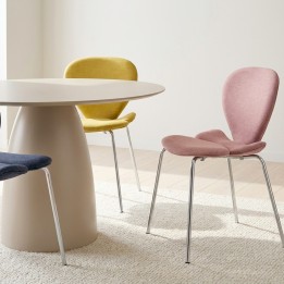 Stoel Soft Blossom roze Kare Design