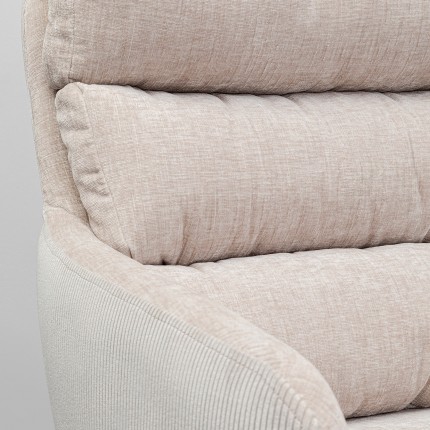 Draaistoel met armleuningen Bosse creme Kare Design
