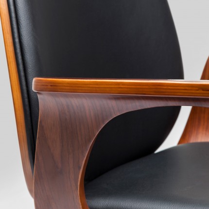 Draaibare Bureaustoel Patron walnoot Kare Design