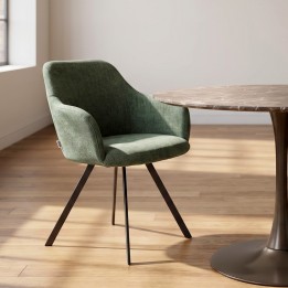 Groene stoffen draaistoel - Lady Loco Coco - Kare Design