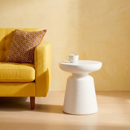 Side Table Paco white Ø41cm Kare Design