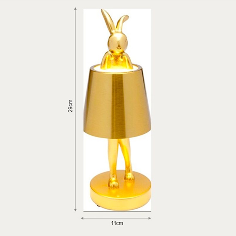 Table Lamp Animal rabbit LED 29cm green matcha Kare Design