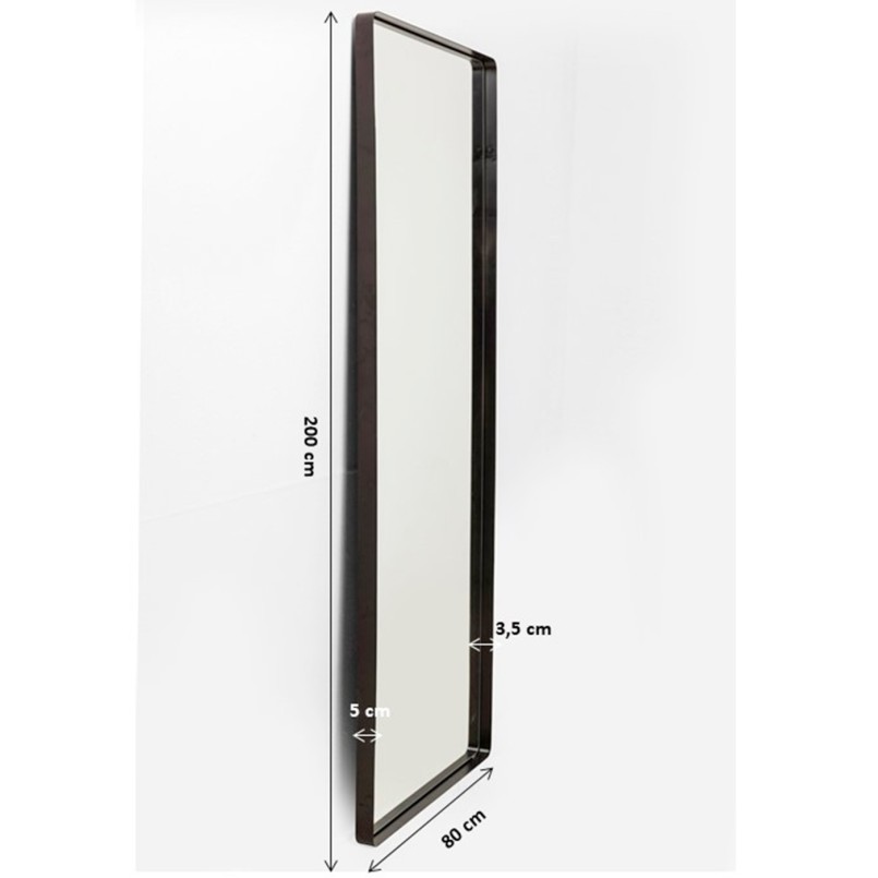 Spiegel Ombra Soft Zwart 200x80cm Kare Design