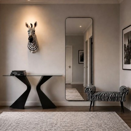 Wanddecoratie zebra hoofd Kare Design