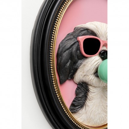Framed Picture 3D dog bubble gum 23x31cm Kare Design