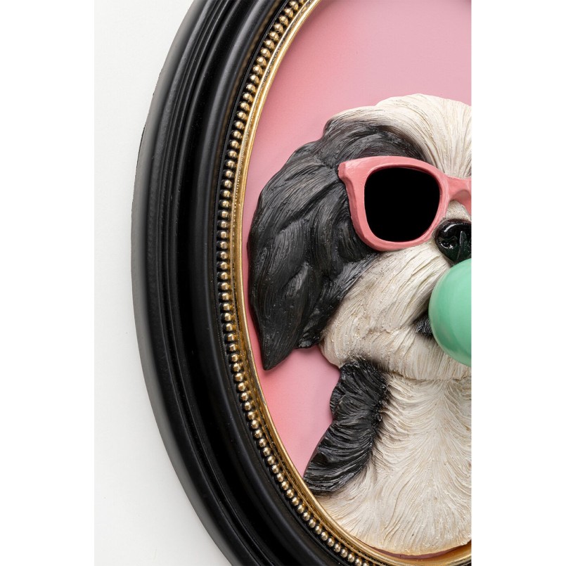 Framed Picture 3D dog bubble gum 23x31cm Kare Design