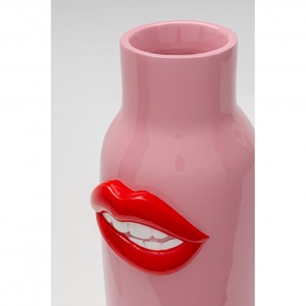 Vase pink mouth red 32cm Kare Design