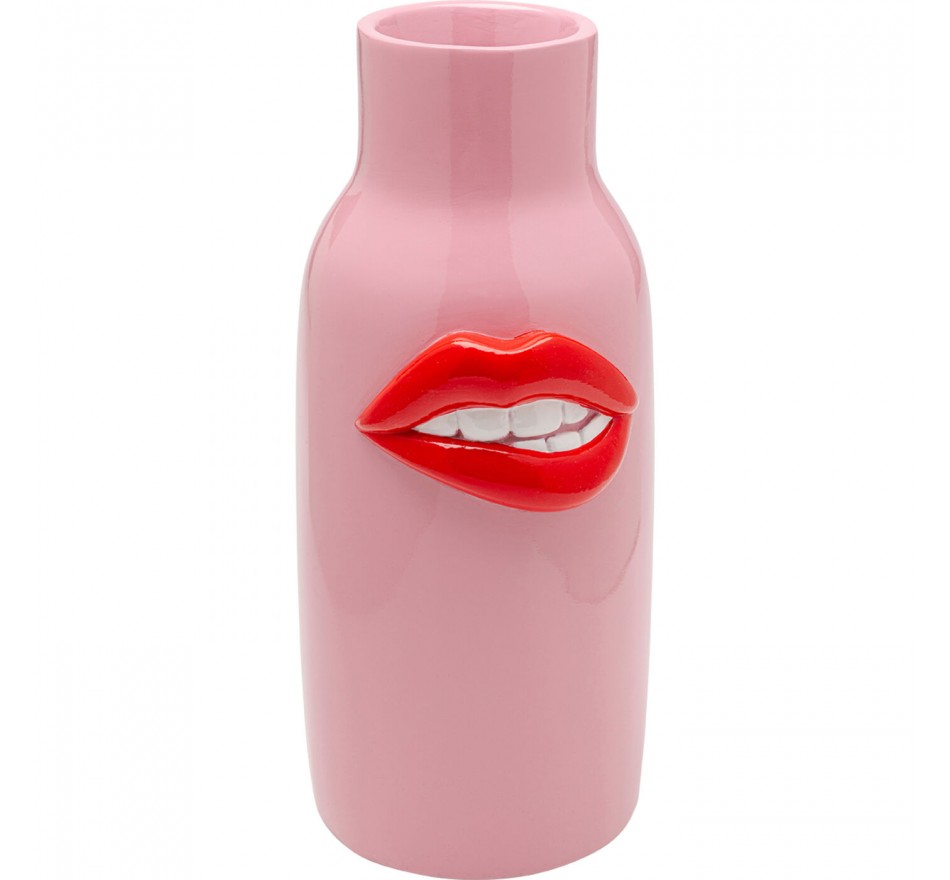 Vase pink mouth red 32cm Kare Design