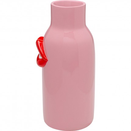 Vase pink mouth red 32cm Kare Design