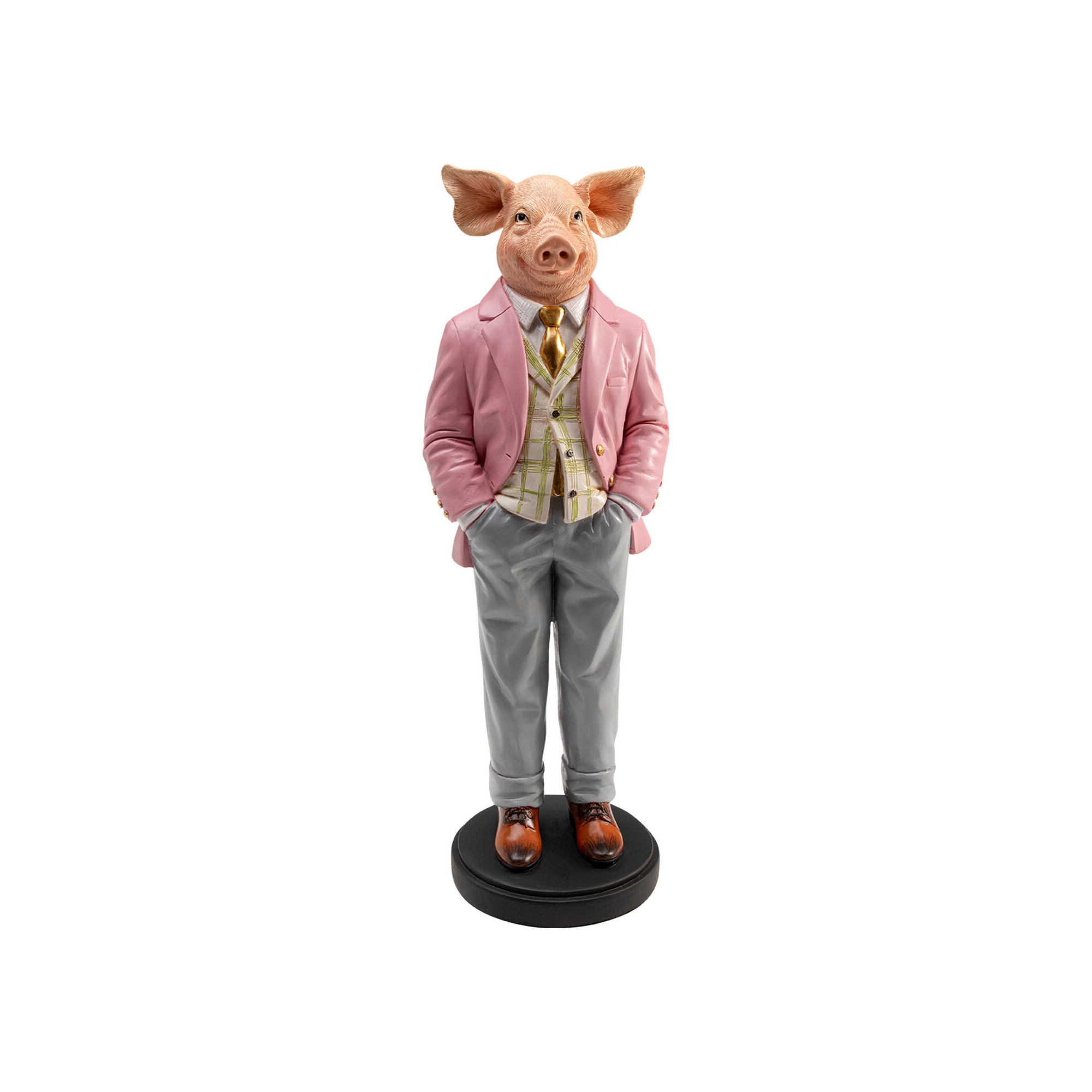 Deco pig gentleman 44cm Kare Design