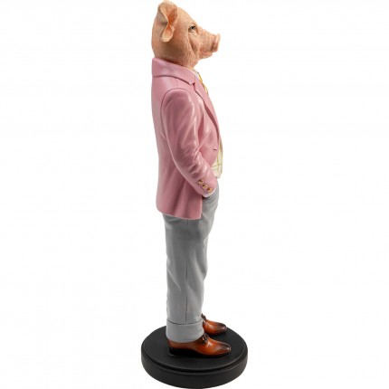 Deco pig gentleman 44cm Kare Design
