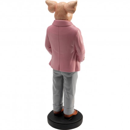 Deco pig gentleman 44cm Kare Design