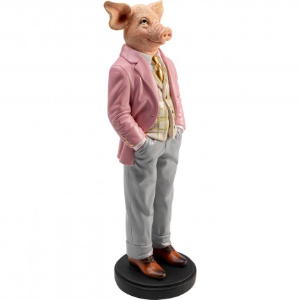 Deco pig gentleman 44cm Kare Design