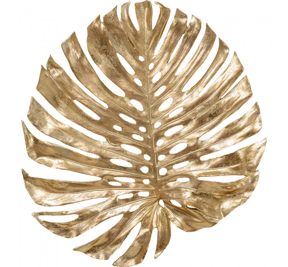 Wanddecoratie Monstera blad goud 62cm Kare Design